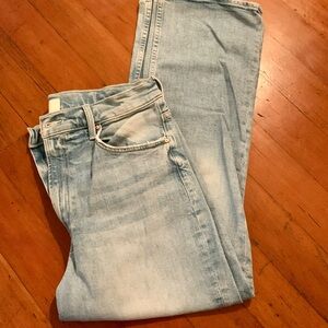 MOTHER Sky Blue Straight Jeans